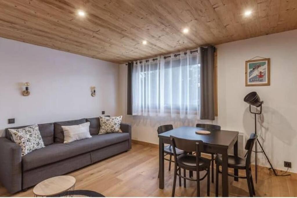 Charmant T2 Megeve, 10 Min A Pied Du Centre Eksteriør bilde