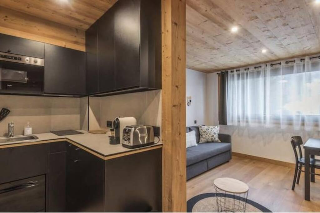 Charmant T2 Megeve, 10 Min A Pied Du Centre Eksteriør bilde