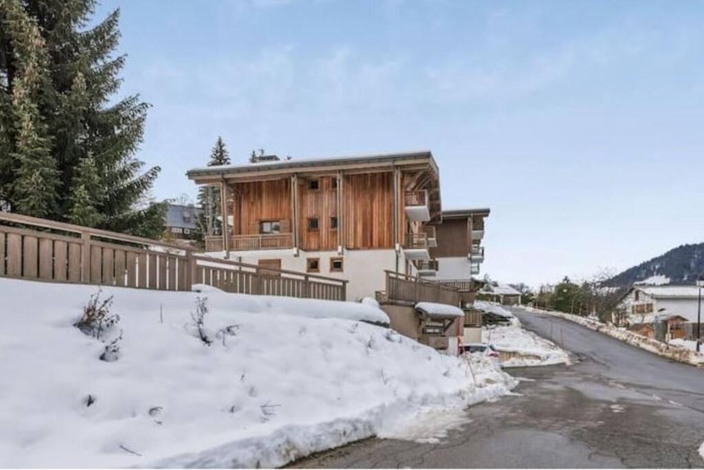 Charmant T2 Megeve, 10 Min A Pied Du Centre Eksteriør bilde